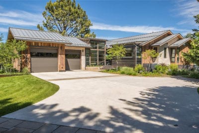 View of exterior of Bozeman luxury real estate home